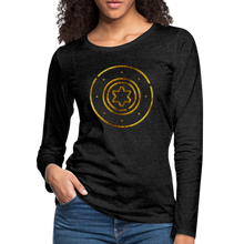 Load image into Gallery viewer, Protection Star Women&#39;s Premium Long Sleeve T-Shirt - charcoal grey