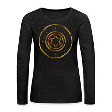 Load image into Gallery viewer, Protection Star Women&#39;s Premium Long Sleeve T-Shirt - charcoal grey