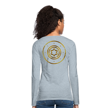 Load image into Gallery viewer, Protection Star Women&#39;s Premium Long Sleeve T-Shirt - heather ice blue