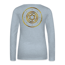 Load image into Gallery viewer, Protection Star Women&#39;s Premium Long Sleeve T-Shirt - heather ice blue