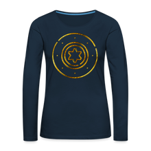 Load image into Gallery viewer, Protection Star Women&#39;s Premium Long Sleeve T-Shirt - deep navy