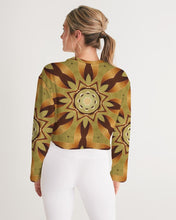 Afbeelding in Gallery-weergave laden, Wood Gold 1 Women&#39;s Cropped Sweatshirt