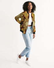 Afbeelding in Gallery-weergave laden, Wood Gold 1 Women&#39;s Bomber Jacket