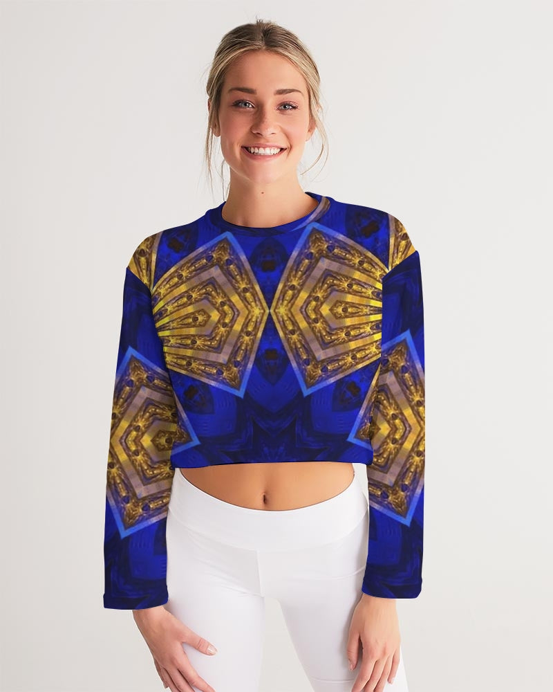 Lapiz Gold 1 Women's Cropped Sweatshirt