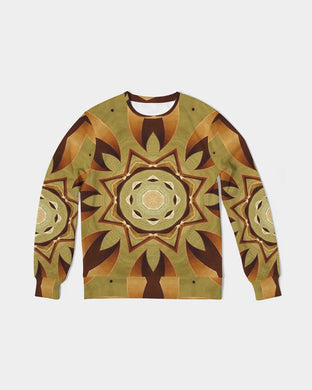 Wood Gold 1 Men's Classic French Terry Crewneck Pullover