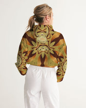 Afbeelding in Gallery-weergave laden, Wood Gold 1 Women&#39;s Cropped Windbreaker