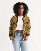 Afbeelding in Gallery-weergave laden, Wood Gold 1 Women&#39;s Bomber Jacket
