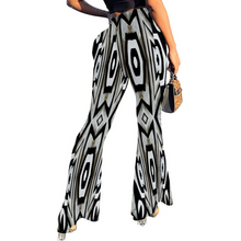 Carica l&#39;immagine nel visualizzatore di Gallery, Funkee 1 Women&#39;s Print Stretch Bell Bottoms