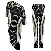 Load image into Gallery viewer, MC 3 Custom Women&#39;s Casual Two Piece Set Diagonal Shoulder Top &amp; Pants