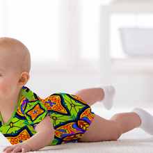 Load image into Gallery viewer, Custom All Over Print Baby&#39;s Short Sleeve Romper Jumpsuit