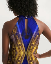 Afbeelding in Gallery-weergave laden, Lapiz Gold 1 Women&#39;s Halter Dress