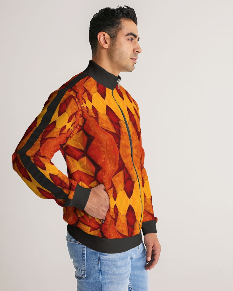 fall2020_2 Men's Stripe-Sleeve Track Jacket