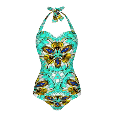 Mirena 1 Women's Halterneck One Piece Swimsuit