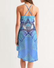 Afbeelding in Gallery-weergave laden, Urania Blue 1 Women&#39;s High-Low Halter Dress