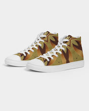Afbeelding in Gallery-weergave laden, Wood Gold 1 Women&#39;s Hightop Canvas Shoe