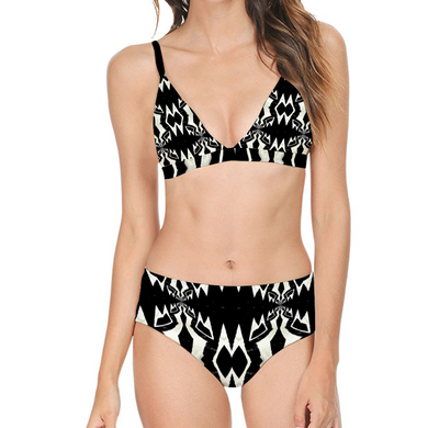 Women's All Over Print Bikini Swimsuit with Padding