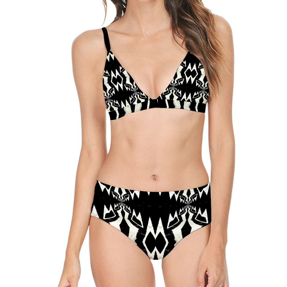 Women's All Over Print Bikini Swimsuit with Padding