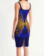 Afbeelding in Gallery-weergave laden, Lapiz Gold 1 Women&#39;s Midi Bodycon Dress