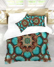 Afbeelding in Gallery-weergave laden, TurqRust 1 King Duvet Cover Set