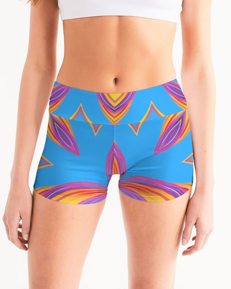 Turquella 1 Women's Mid-Rise Yoga Shorts