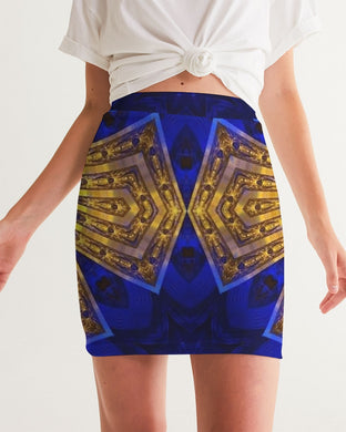 Lapiz Gold 1 Women's Mini Skirt