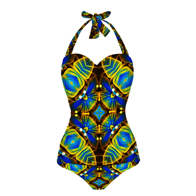 Azurea 1 Women's Halterneck One Piece Swimsuit