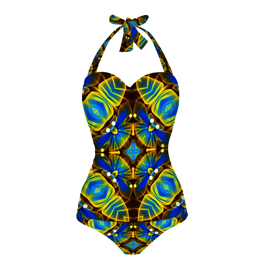Azurea 1 Women's Halterneck One Piece Swimsuit
