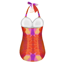 Afbeelding in Gallery-weergave laden, Leila 9 Women&#39;s Halterneck One Piece Swimsuit