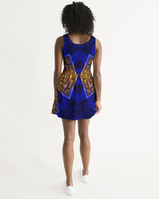 Afbeelding in Gallery-weergave laden, Lapiz Gold 1 Women&#39;s Scoop Neck Skater Dress