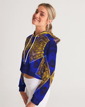 Afbeelding in Gallery-weergave laden, Lapiz Gold 1 Women&#39;s Cropped Hoodie