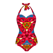 Carica l&#39;immagine nel visualizzatore di Gallery, Amera 1 Women&#39;s Halterneck One Piece Swimsuit