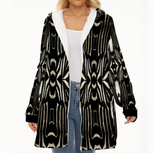 Load image into Gallery viewer, Custom Ladies Long Plush Thicker Hoody Zipper hoodie jacket [250g Flannel]