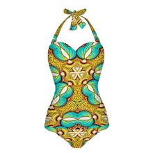 Load image into Gallery viewer, All Over Print Women&#39;s Halterneck One Piece Swimsuit