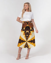 Afbeelding in Gallery-weergave laden, Melange 1 Women&#39;s A-Line Midi Skirt