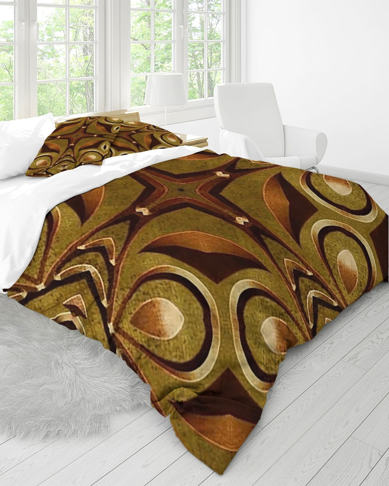 Wood Gold 3 King Duvet Cover Set