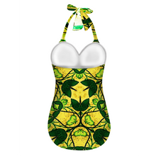 Afbeelding in Gallery-weergave laden, Ganjija 1 Women&#39;s Halterneck One Piece Swimsuit