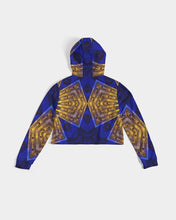 Afbeelding in Gallery-weergave laden, Lapiz Gold 1 Women&#39;s Cropped Hoodie