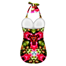 Load image into Gallery viewer, All Over Print Women&#39;s Halterneck One Piece Swimsuit