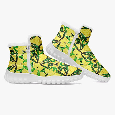 446. Cotton-pad Fur Zipper Up Boots