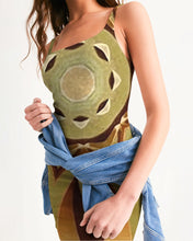 Afbeelding in Gallery-weergave laden, Wood Gold 1 Women&#39;s Midi Bodycon Dress