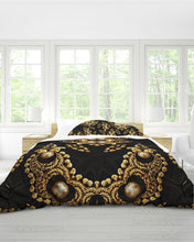 Afbeelding in Gallery-weergave laden, Black Gold 1 Queen Duvet Cover Set