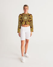 Afbeelding in Gallery-weergave laden, Wood Gold 1 Women&#39;s Cropped Sweatshirt
