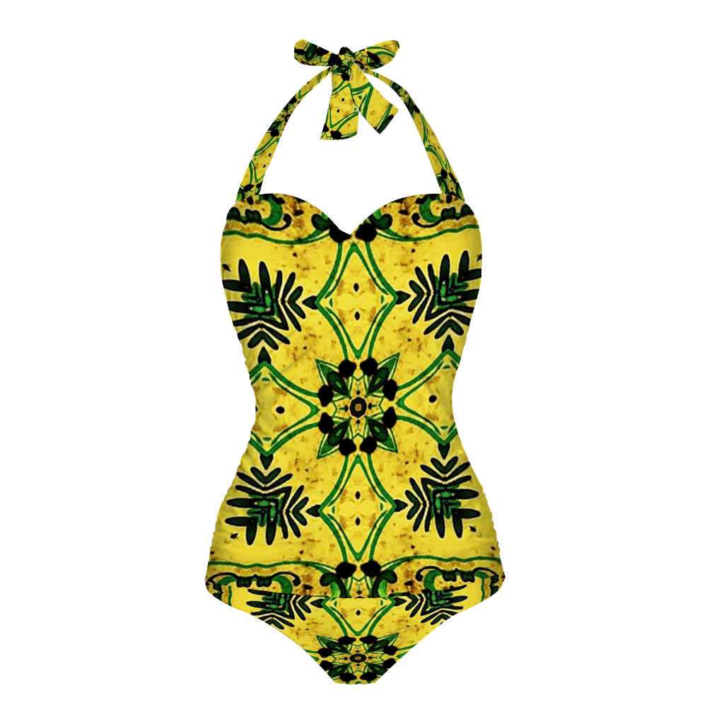 Ganjija 4 Women's Halterneck One Piece Swimsuit
