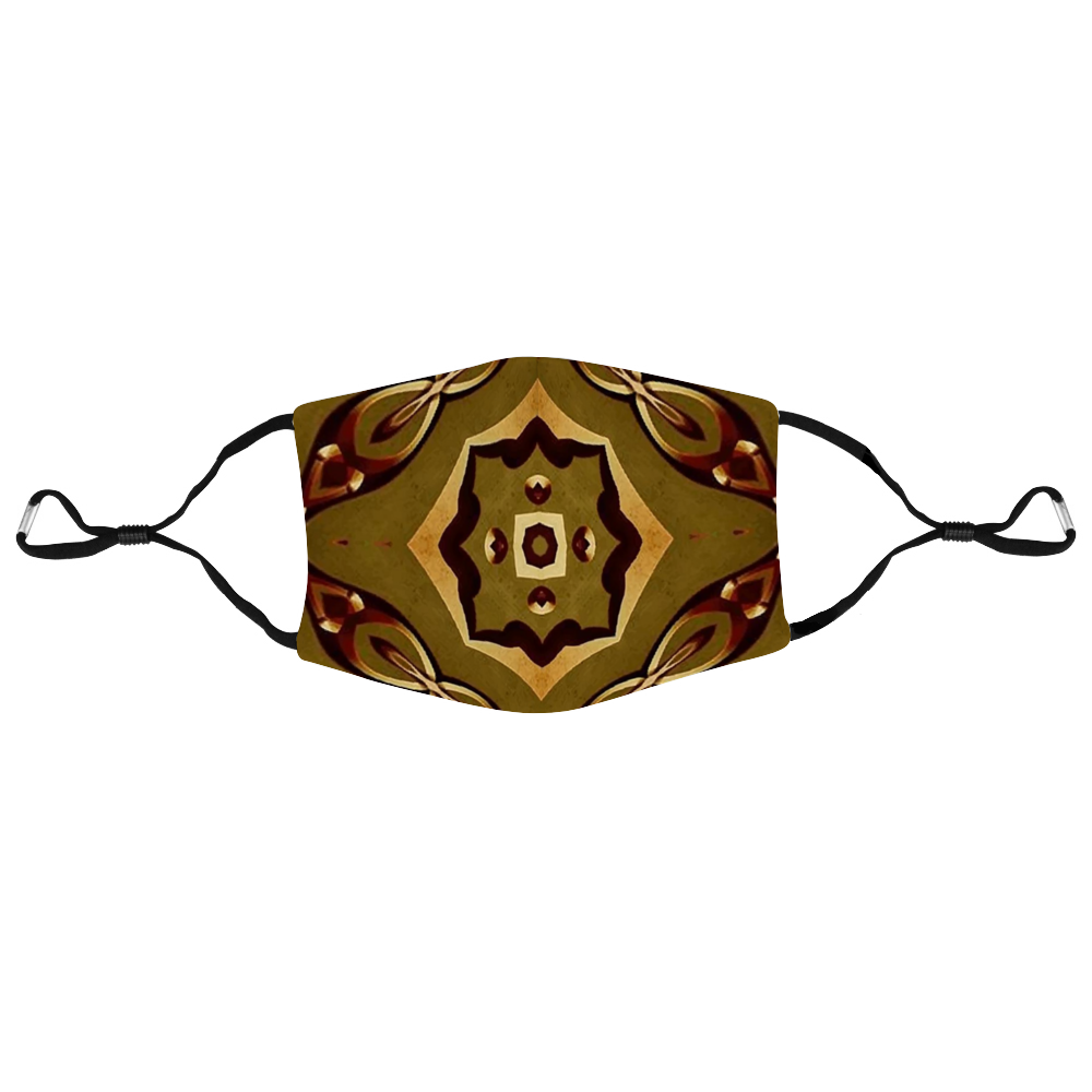 Woodcut 6 Face Mouth Mask