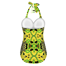 Indlæs billede til gallerivisning Ganjija 10 Women&#39;s Halterneck One Piece Swimsuit