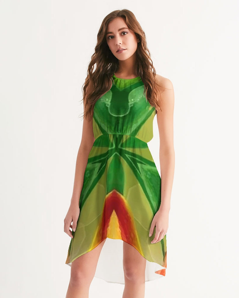 Jungle 2 Women's High-Low Halter Dress