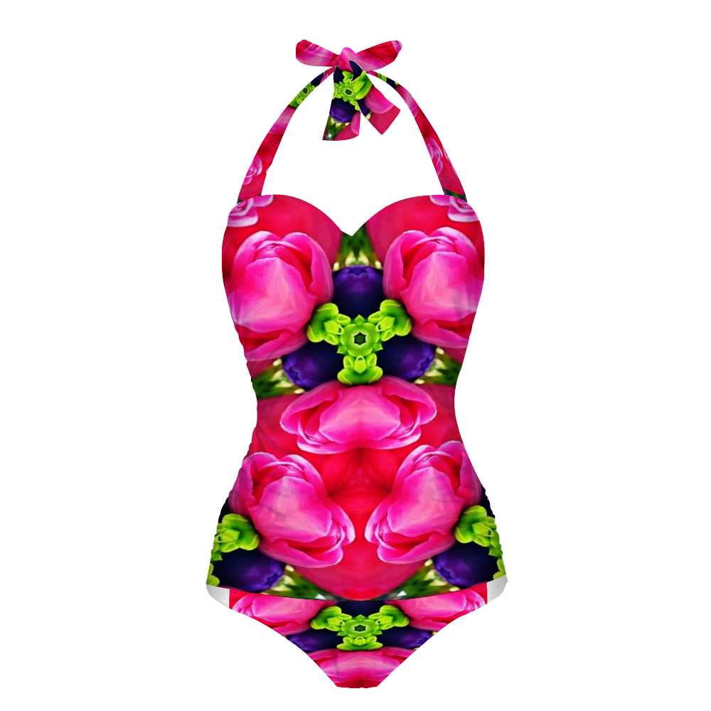 Nona 1 Women's Halterneck One Piece Swimsuit