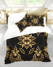 Afbeelding in Gallery-weergave laden, Black Gold 1 King Duvet Cover Set