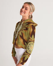 Afbeelding in Gallery-weergave laden, Wood Gold 1 Women&#39;s Cropped Hoodie
