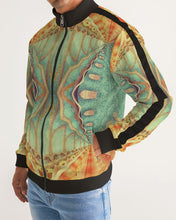 Carica l&#39;immagine nel visualizzatore di Gallery, ostara24 Men&#39;s Stripe-Sleeve Track Jacket